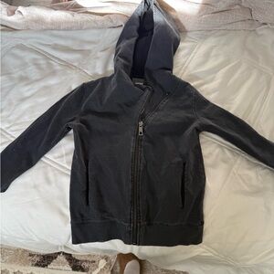 4T Afton Street Black Hooded Zip-Up Jacket